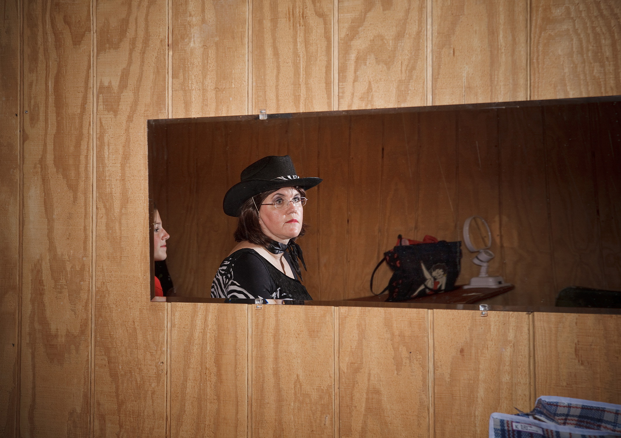Portrait of a talent show contestant at the Wilson County Fair in Lebanon, Tennessee by Kristina Krug, a photojournalist and editorial photographer documenting the rural south.