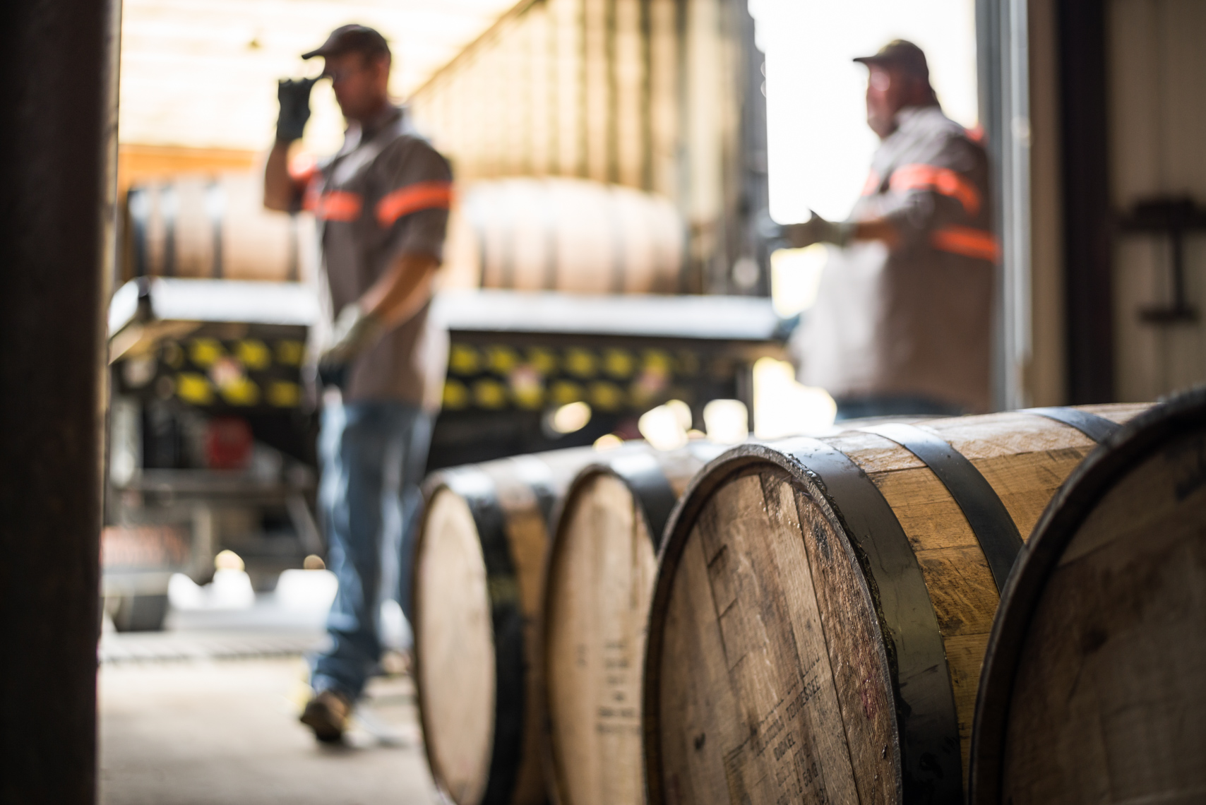 George Dickel Distillery - Tennessee Whiskey, Reportage, Travel, Narrative, Kentucky, Southern, lifestyle, real life, real people, at work, working, stock photography, reportage, Kristina Krug Photographer, Southeast, Chicago, barrels, bourbon, whisky, photojournalist, photojournalism, Travel Photographer, beverage, industrial, industry, agriculture, liquor, lifestyle, beverage photographer, whisky advocate, beer, southern life, whisky, bottle, closup, advertising photographer, grit, man, strength, dirt, human element, coworkers, working,  men, relationship, friendship