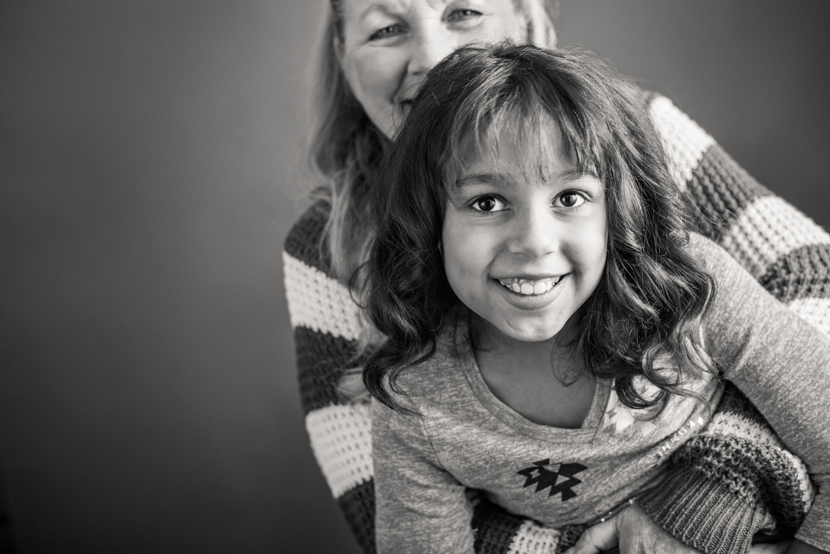 Flashes of Hope, portrait of a Grandmother and her grandaughter who is fighting cancer. Resilience, authentic, silly, fun, happy, hope, portrait, editorial, reportage, news, photographer, portraiture