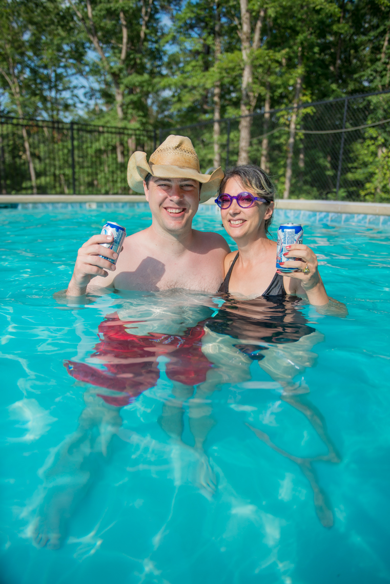 Wedding couple in Little Rock, Arkansas drinking Busch Beer, Nashville beverage photographer, liquor, lifestyle