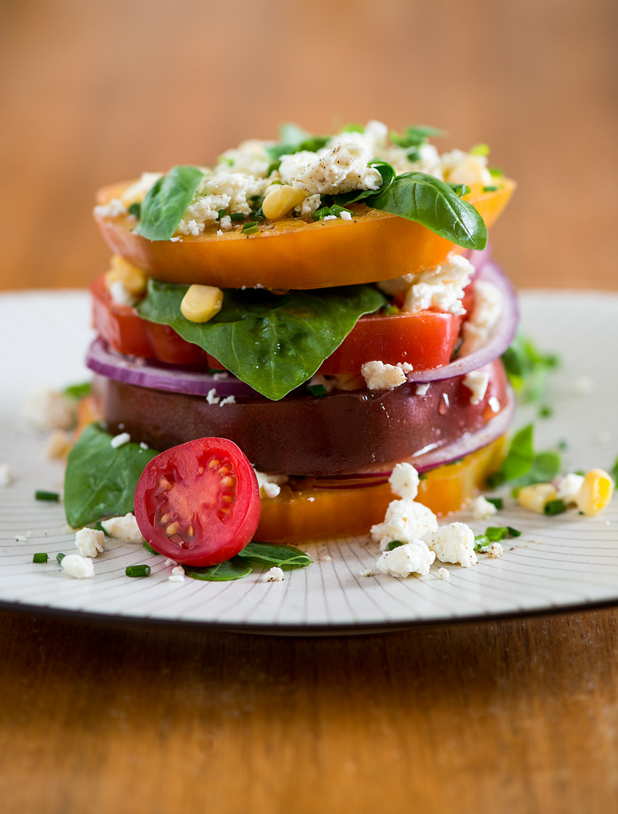 Heirloom Tomato Salad, This Old House, Seattle, Portland, San Francisco, PNW, Food, Editorial, Photographer, Washington