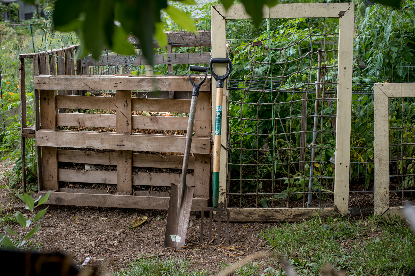 Compost Bin, Urban Organic Farm, Nashville Tennessee